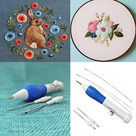 Siaonvr Magic Embroidery Pen Embroidery Needle Weaving Tool Fancy