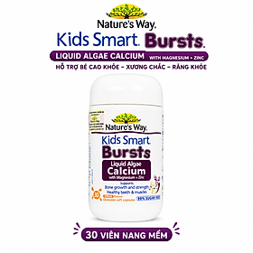 Nature’s Way Kids Smart Bursts Liquid Algae Calcium With Magnesium+Zinc 30 viên