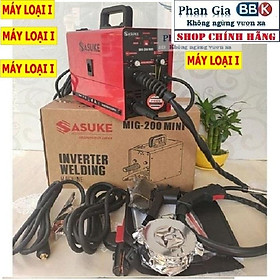 Máy hàn 2 chức năng MIG + QUE SASUKE 200 - Tặng kèm cuộn dây hàn 1KG, Mô tơ 100% dây đồng, Bảo hành 1 năm