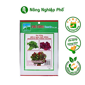 Hình ảnh Hạt Giống Dền 3 Màu Phú Nông-Trồng được quanh năm,cây phát triển và kháng bệnh tốt cho năng suất cao-Thu hoạch 25-30 ngày-Gói 20gr