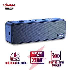 Mua Loa Bluetooth 5.0 -    Nghe 24h - Phạm Vi 20m  200m2    - VIVAN VS20 - Hàng Chính Hãng