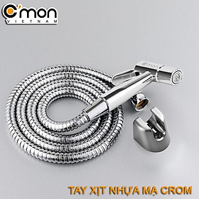 Bộ vòi xịt vệ sinh INOX 304 cao cấp C'MON VX-02-I (dây inox)