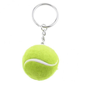 2x Tennis Ball Pendant Keychain Party Gift for Women Men