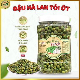 500G ĐẬU HÀ LAN SẤY TỎI ỚT GIÒN NGON