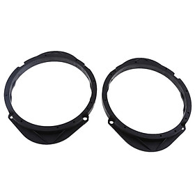 2Pieces 6.5 Inch Black Plastic Speaker Adapter Bracket Ring for Mazda HAIMA Pentium