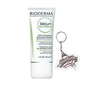 Kem Se Khít Lỗ Chân Lông Và Kiềm Dầu Bioderma Sebium Pore Refiner 30ml + Tặng Kèm 1 Móc Khóa Hình Tour Eiffel Viền Đỏ