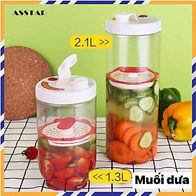 HỘP MUỐI CHUA DƯA CÀ, NGÂM HOA QUẢ HÀN QUỐC LOẠI CAO 2.1 LÍT - HÀNG NHẬP KHẨU