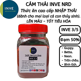 Hủ 50G Cám Thái Inve 3/5 - 3.5 - Thức ăn cá cảnh, cám cá con, cá 7 màu, cá betta, cá thủy sinh  - Hingaostore