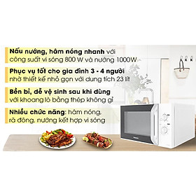 Mua Lò vi sóng cơ 23 lít Panasonic NN-GM34JMYUE  có nướng  1000W - Hàng chính hãng