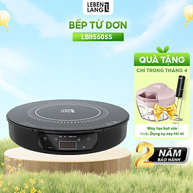 Bếp từ đơn LEBENLANG LBII5505S mặt kính chịu lực, có chức năng hẹn giờ, cài đặt thời gian nấu, công suất 2000W - hàng chính hãng