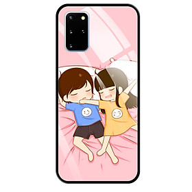 Ốp lưng Kính Cường Lực cho Samsung Galaxy S20 Plus - 03097 0376 COUPLE08 - Hàng Chính Hãng