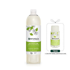 Nước tẩy trang Centifolia Eau Micellaire 500ml + Tặng kèm chai mini size