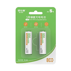 Vỉ 2 pin sạc AA AAA Beston 1.2V hàng nội địa Trung dùng cho micro karaoke, đồ chơi, đồng hồ, máy ảnh, điều khiển từ xa