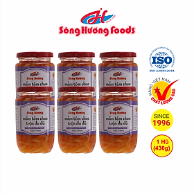 6 Hũ Mắm Tôm Chua Trộn Đu Đủ Sông Hương Foods Hũ 430g