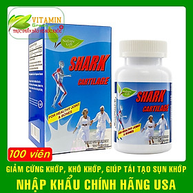 Viên uống sụn cá mập bổ khớp Nature Gift Shark Cartilage 750mg | Nhập khẩu chính hãng Mỹ