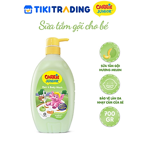 Cập nhật giá Chai Sữa Tắm Gội cho bé Carrie Junior Yoghurt hương trái cây thiên nhiên 700g chính hãng