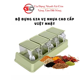 Mua BỘ 4 HỘP ĐỰNG GIA VỊ VIỆT NHẬT