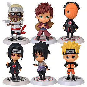 Bộ 06 Mô Hình Nhân Vật Naruto - Mẫu 01