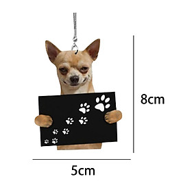 Cute Puppy Car Pendant Auto Rearview Mirror Pendants for Bedside Doors Home