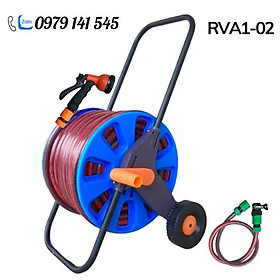 Mua Bộ Rulo Tưới Cây  Rửa Xe Đa Năng RVA1  30m -50m Dây tưới Cao cấp siêu bền  chống gập chống xoắn kèm Khung lô cuốn dây tưới +đủ bộ Vòi tưới và phụ kiện nối nhanh dễ dàng sử dụng