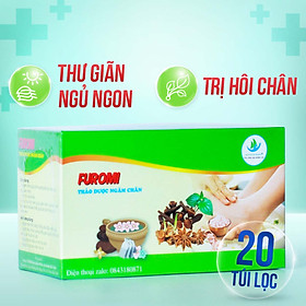 Combo 4 Hộp Thảo Dược Ngâm Chân FUROMI Giúp Giảm Đau Xương Khớp, Khử Mùi Hôi, Ngủ Ngon Và Thư Giãn Tốt Cho Sức Khỏe 20 Túi Lọc/Hộp