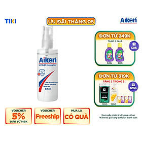 Xịt Diệt Khuẩn Tay Aiken 60ml