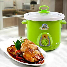 Mua Nồi tiềm - Nồi nấu thức ăn chậm  nấu cháo ăn dặm cho bé 1.5L - Màu ngẫu nhiên - GDHN Loại Tốt