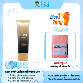 Kem Tươi Chống Nắng Dr Cell 50ml dưỡng trắng mịn da chống nắng bảo vệ da - Nhập Khẩu Hàn Quốc