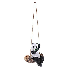 Resin Crafts Simulation Panda Sculpture Home Garden Courtyard Animal Decor