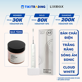 Bàn Chải Điện Tích Hợp Công Nghệ Chuyển Động Kép Halio Wave Sonic Electric Toothbrush