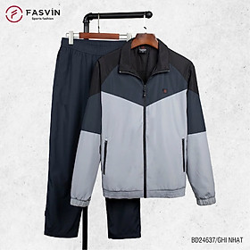 Bộ quần áo thể thao nam FASVIN BD24637.HN chất vải gió dán 02 lớp dày dặn ấm áp