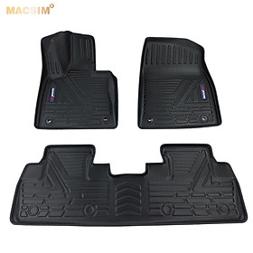 Thảm lót sàn xe ô tô Lexus RX 2015 - nay nhãn hiệu Macsim - chất liệu nhựa TPE đúc khuôn cao cấp - màu đen ( 2 hàng ghế)