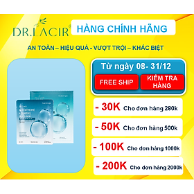 Mặt Nạ Glutathione Thuỷ Tinh Căng Bóng, Trắng Da, Mờ Nám, Giảm Nhăn - Dr. Lacir - Chính Hãng Hàn Quốc Khóa  M