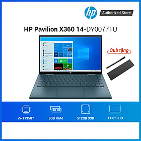 Mua Laptop HP Pavilion x360 14-dy0077TU 46L95PA i5-1135G7 | 8GB | 512GB SSD | 14FHD Touchscreen | Win11 | xanh - Hàng Chính Hãng