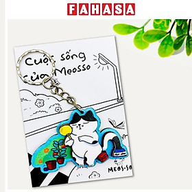Móc Khóa Gỗ - Mèo Thư Giãn - Meosso