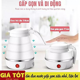 Ấm Đun Nước Gấp Gọn Du Lịch 600ml
