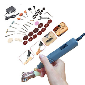 Mua máy mài khoan cắt khắc mini V701 -40 chạy điện 220w tặng kèm bộ phụ kiện 40 chi tiết mài cắt đáng bóng đa năng