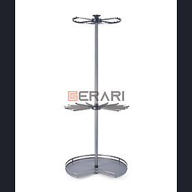 Phụ kiện của tủ áo (Giá treo đồ góc 3 tầng bề mặt bọc da cao cấp dòng White hương hiệu Gerari)