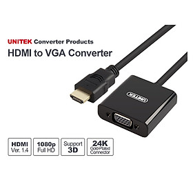 Mua Cáp chuyển HDMI to VGA Unitek Y-6333 Hàng chính hãng