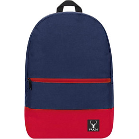 Balo PRAZA BL156X (38 x 28 cm) - Xanh Phối Đỏ (Tặng Móc Khóa )