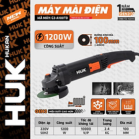 MÁY MÀI ĐIỆN 100MM 1200W G3-A100TD HUKAN -HÀNG CHÍNH HÃNG