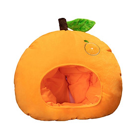 Orange Plush Hat Creative Fruit Headgear Hat for Festival Halloween Birthday