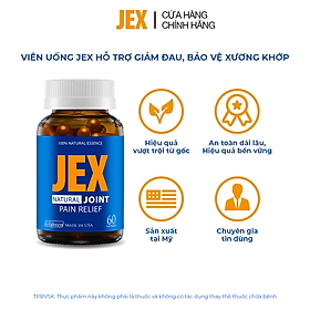 Hình ảnh Viên uống JEX giảm đau, bảo vệ xương khớp với Eggshell Membrane, Collagen Peptide, Collagen Type II không biến tính (60 viên)