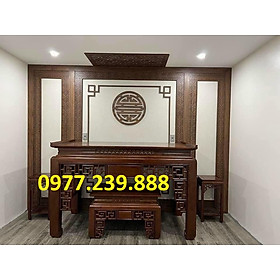 bàn thờ đứng gỗ sồi 127cm