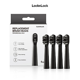 Đầu bàn chải điện LocknLock Replacement brush heads ENR321BLK_RB - 4 cái - Màu đen