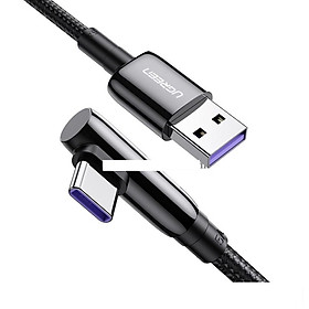 Mua Cáp USB type C bẻ góc phải 90 độ ra usb A chống nhiễu US313 Ugreen 70282 - hàng chính hãng