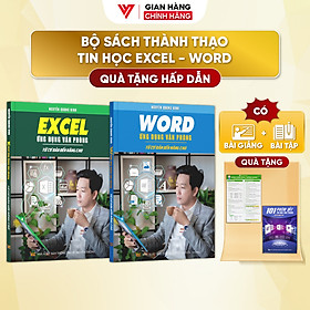 Combo 2 Sách Excel Và Word Ứng Dụng Văn Phòng Từ Cơ Bản Đến Nâng Cao  - N1