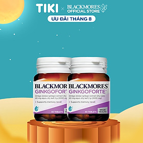 Combo 2 Lọ 40 Viên Uống Hỗ Trợ Tuần Hoàn Máu Não Blackmores Ginkgoforte