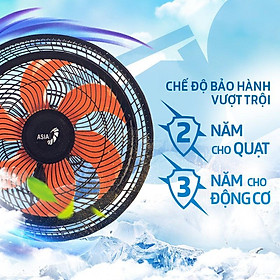 (ASIA) Quạt đứng Asia TURBO 6 cánh 80w 90w - bán công nghiệp - Màu đen - Hàng chính hãng