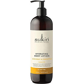Sukin Hydrating Body Lotion Pineapple & Coconut 500ml